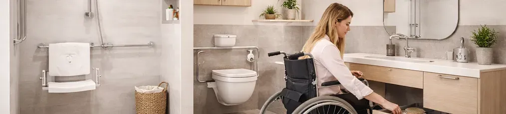 installation salle de bain & toilettes pour pmr et personne en situation de handicap